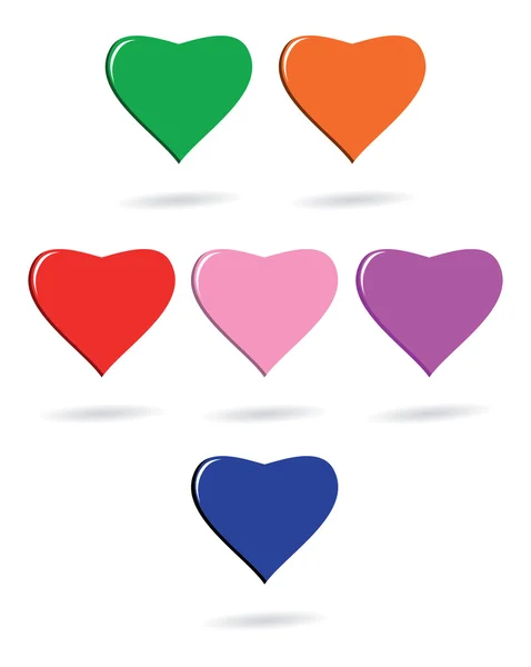 Heart Icon vector illustration Flat design style — Stock Vector