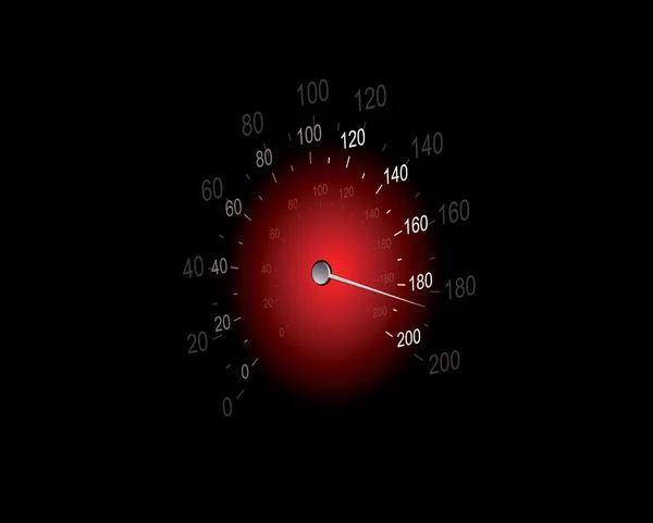 Illustration vectorielle d'un compteur de vitesse. — Image vectorielle