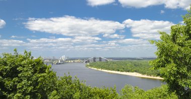 Eski Kiev şehir - Ukrayna ve Dinyeper Nehri başkenti