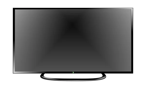 Τηλεόραση επίπεδης οθόνης LCD, πλάσμα ρεαλιστική διανυσματική απεικόνιση. — Διανυσματικό Αρχείο