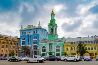 KIEV UKRAINE - 16 Haziran 2016 Kiev, Ukrayna Sözleşmesi. Kiev Ukrayna 'nın başkenti ve en büyük şehridir.