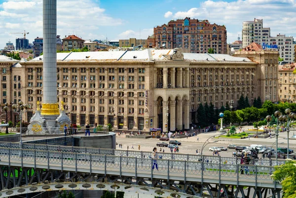 Kyiv Ukraine Juni 2016 View Independence Square Maidan Nezalezhnosti Kiev — Stockfoto
