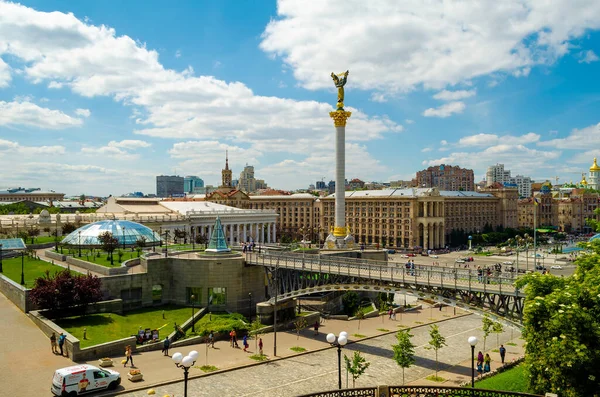 Kyiv Ukraine Juni 2016 View Independence Square Maidan Nezalezhnosti Kiev — Stockfoto