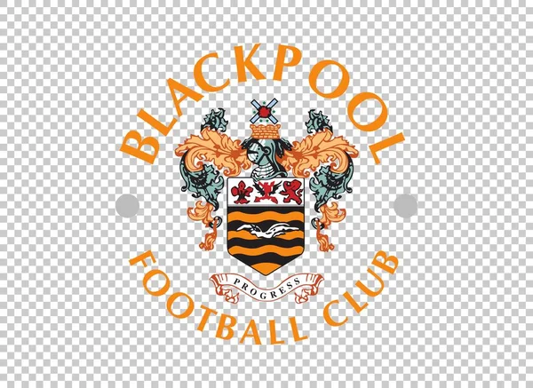 England Football Club Emblem Auf Transparentem Hintergrund Vektorillustration Blackpool — Stockvektor