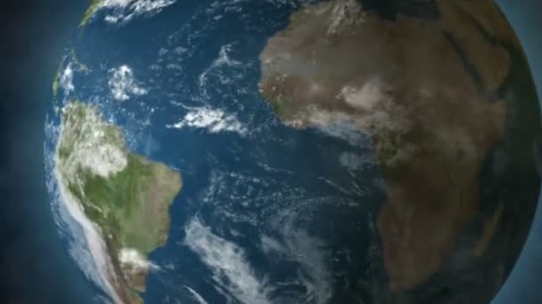 地球和陨石 — 图库视频影像