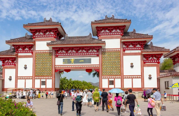 China Isla Hainan Sanya Enero 2020 Gran Puerta Entrada Puerta —  Fotos de Stock
