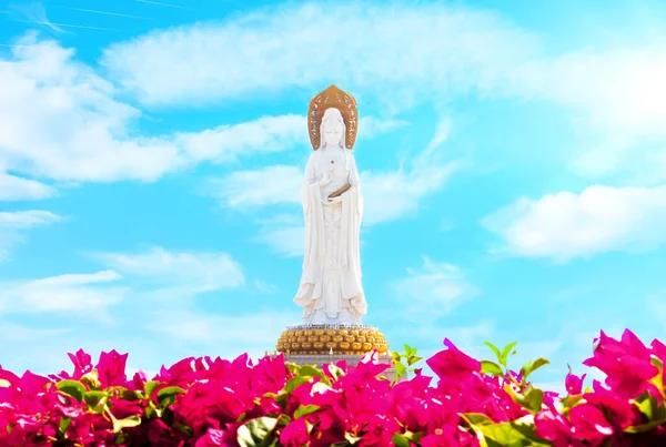 China Sanya January 2020 Statue Goddess Mercy Bodhisattva Guan Yin — Stock Photo, Image