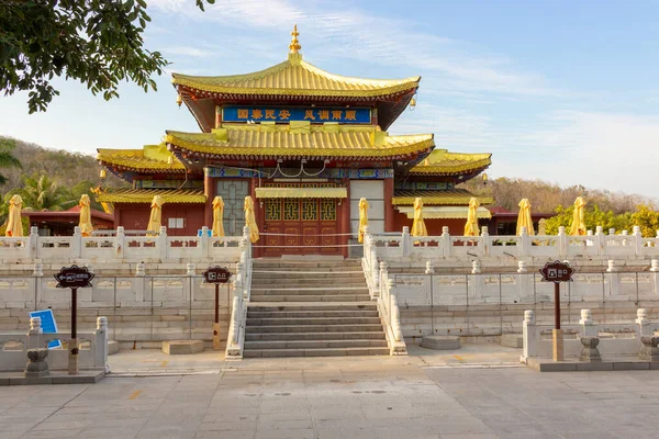 China Insel Hainan Sanya Januar 2020 Buntes Gebäude Mit Traditioneller — Stockfoto