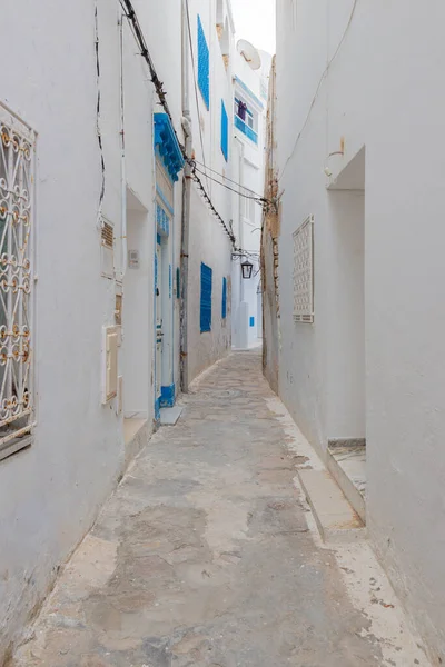 Strada Stretta Della Vecchia Medina Hammamet Tunisia — Foto Stock