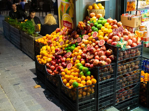 Istanbul Turkije Oktober 2019 Winkel Van Vers Sap Van Sinaasappels — Stockfoto