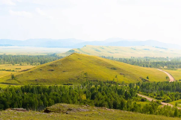 Summer Landscape Sunduki Mountain Range Located Valley Bely Iyus River — Stock Photo, Image