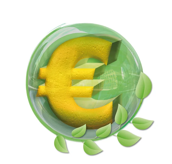 Euro in einem Ball — Stockfoto