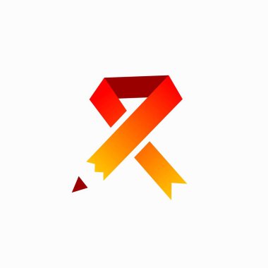 Kurdele konseptli kalem logosu