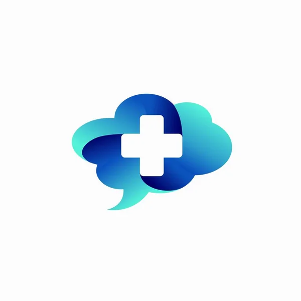 Bubble Chat Icon Medical Symbol — Stock Vector