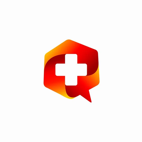 Chat Icon Medical Symbol — Stock Vector