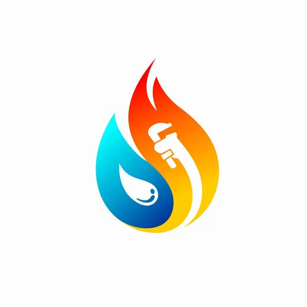 Modern konsepte sahip HVAC logosu