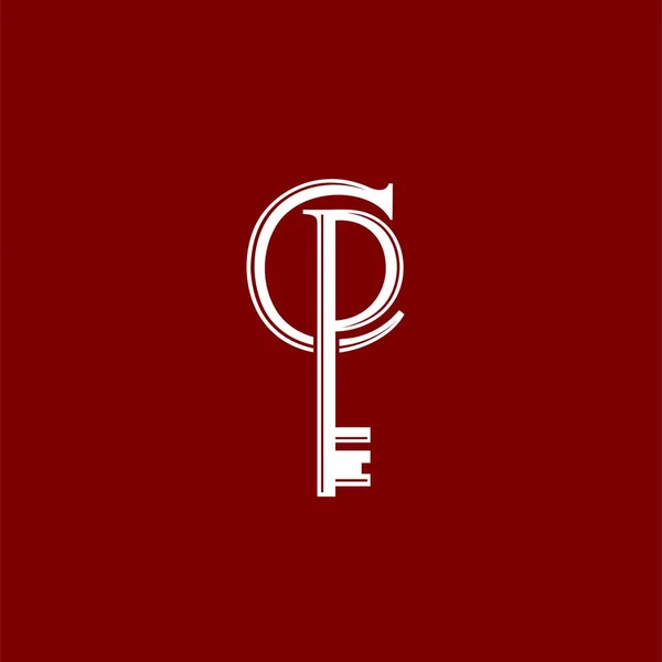 C ve P harflerini oluşturan anahtar logosu