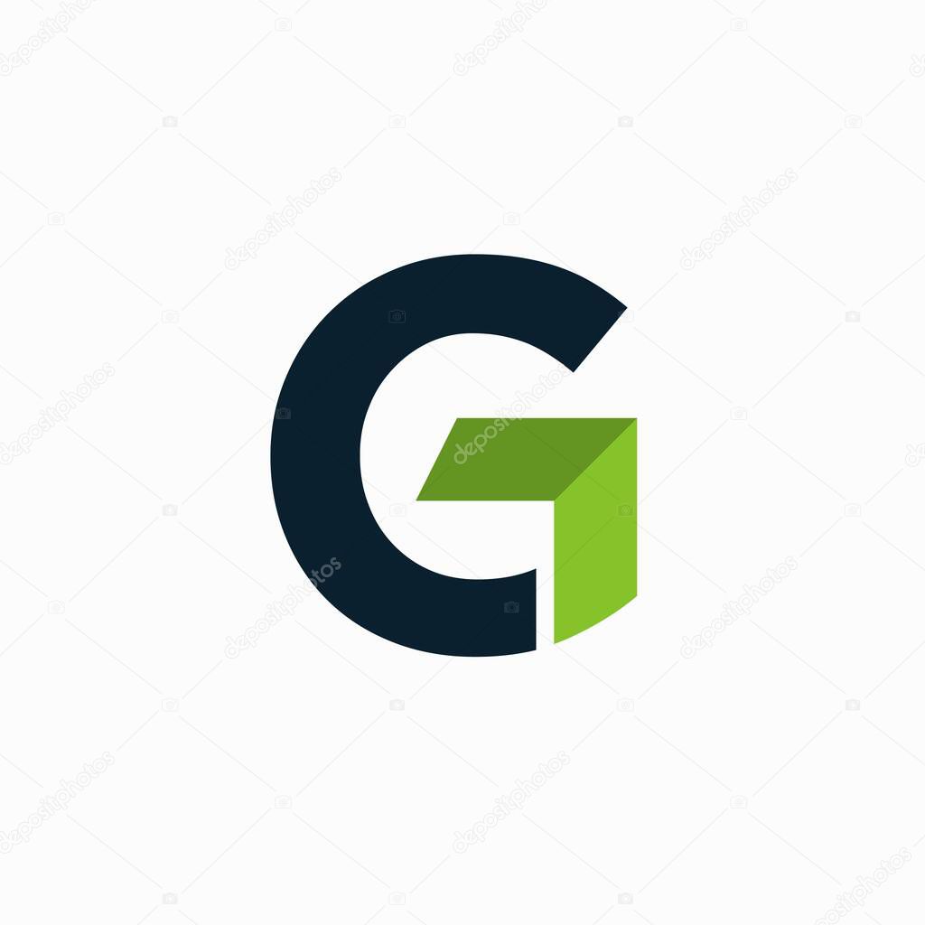 Letter G logo with arrow concept