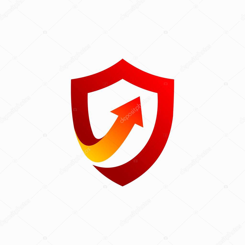 Protection vector with arrow concept