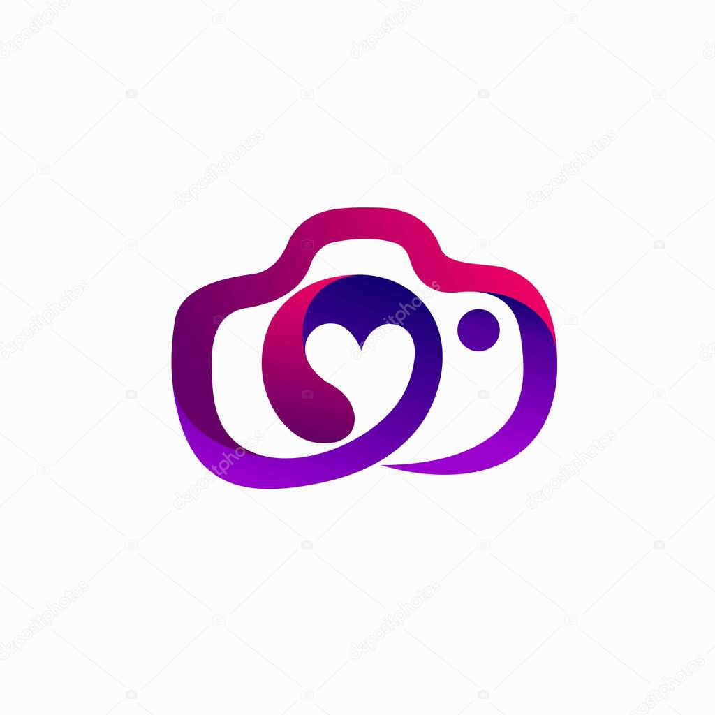 Photography Lovers logo with modern concept