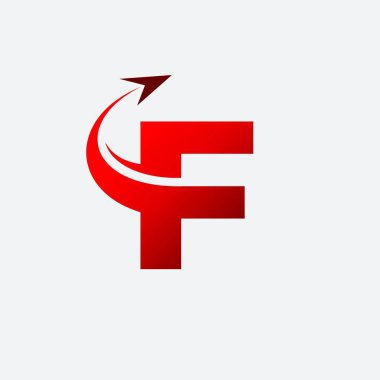 F harfi uçak logosu