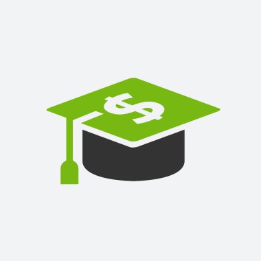 Togat Şapka Para Sembol Vektörü