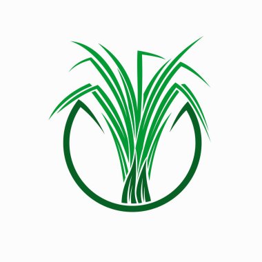 Limon otu vektör logosu, limon otu simgesi logosu