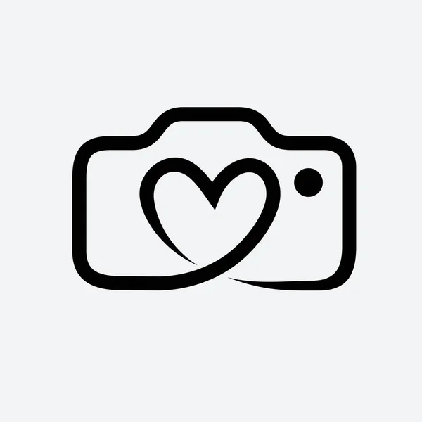 Fotografering Älskare Vektor Logotyp — Stock vektor