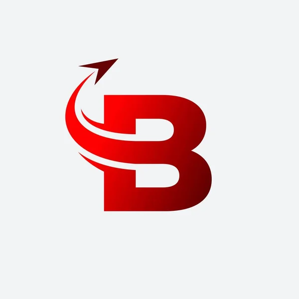 Bokstav Flygplanets Logotyp — Stock vektor