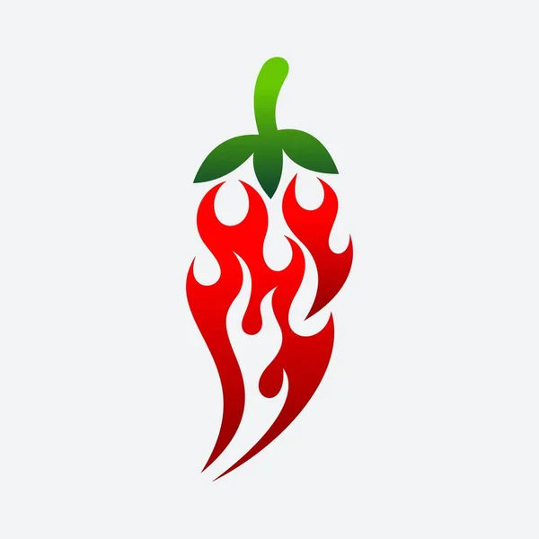 Feuer Chilli Logo Design — Stockvektor