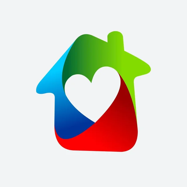 Home Liebe Icon Design — Stockvektor