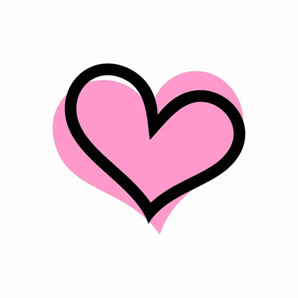Liebe Symbol Logo Vorlage — Stockvektor