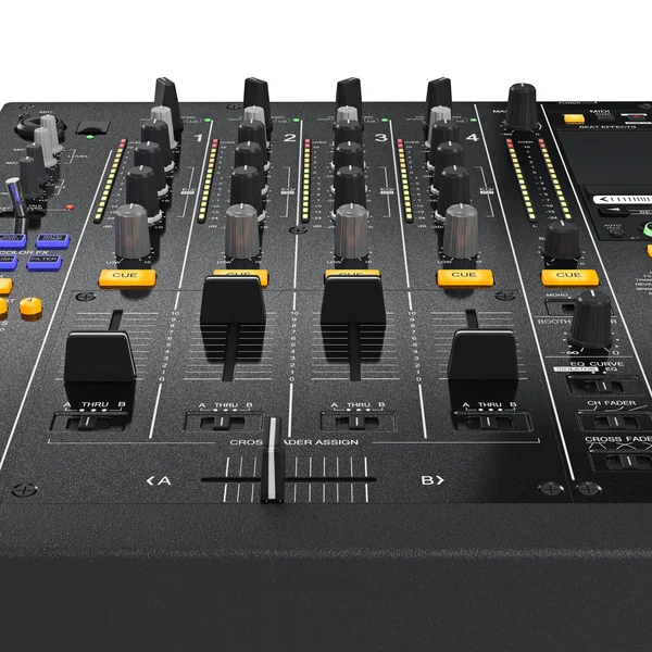 Parameter control table, dj mixer, zoomed view — Stock Photo, Image