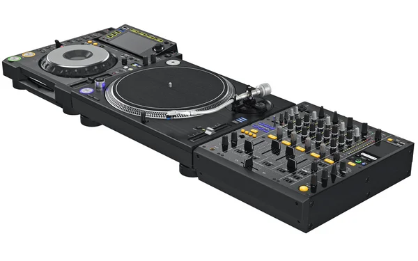 Professionele tabel dj mixer muziekapparatuur — Stockfoto