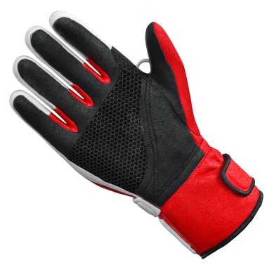 Kayak spor eldiven bir izole, önden görünüm