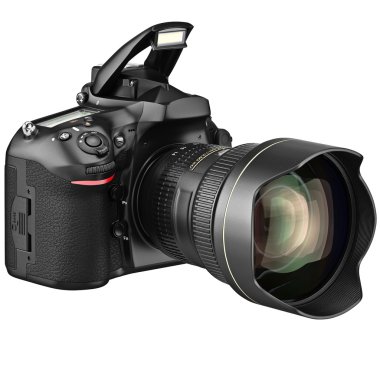 SLR fotoğraf makinesi fotoğraf, flash açık