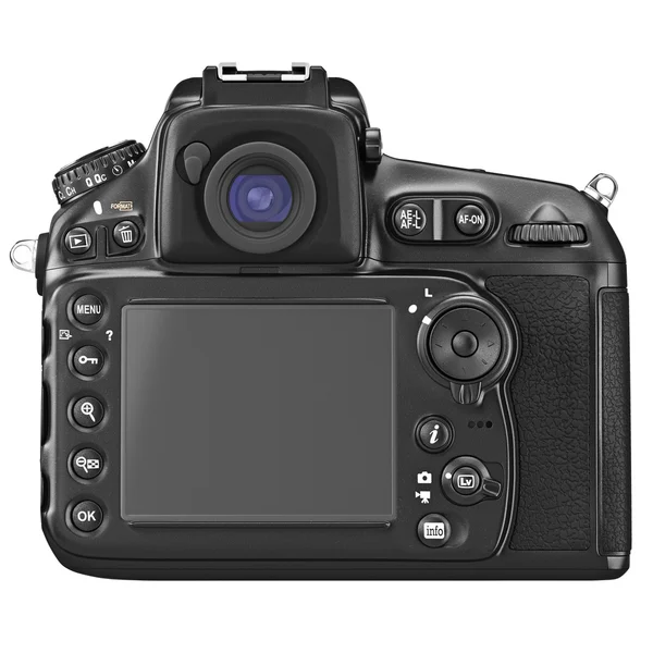 Câmera DSLR, display LCD, visão traseira — Fotografia de Stock