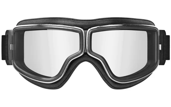 Aviation glasses with chrome inserts, front view — Stock Photo, Image