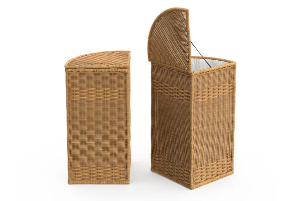 Empty wicker baskets decorative — Stock Photo, Image