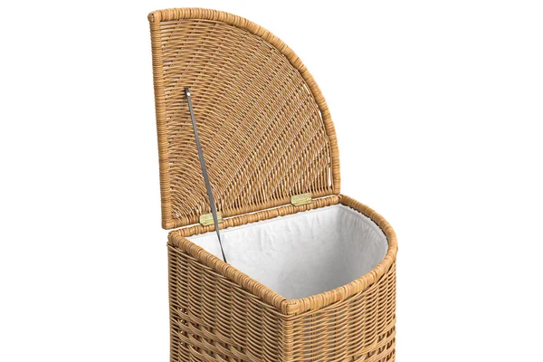 Empty wicker basket decorative — Stock Photo, Image