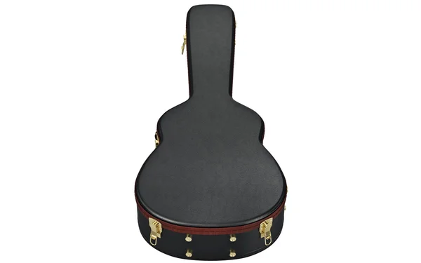 Guitar case läder, framifrån — Stockfoto