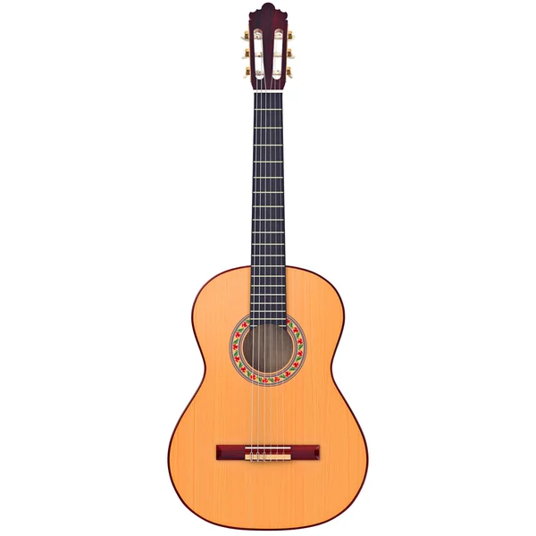 Chitarra classica, vista frontale — Foto Stock