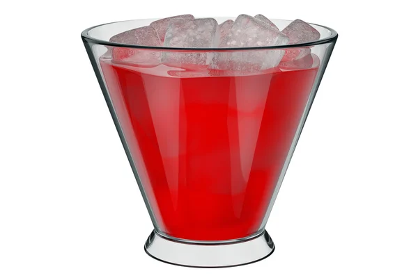Glass cup, ice — Stock Photo, Image