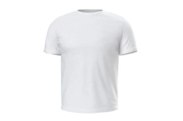 T-Shirt weißer Verschleiß, Vorderseite — Stockfoto