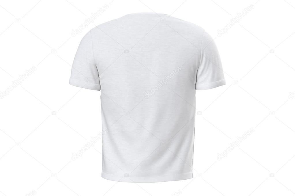 T-shirt mens textile, back view