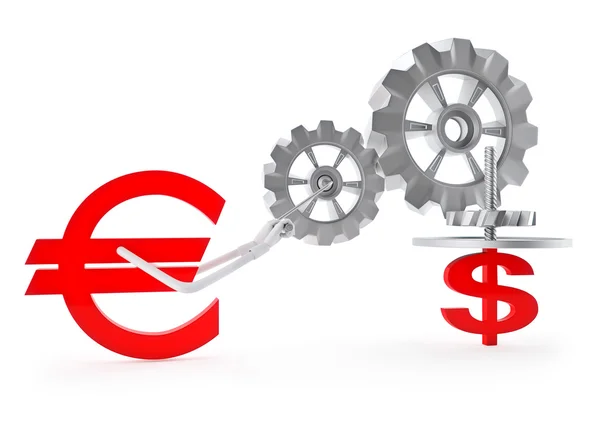 Euro vs dollar — Stock Photo, Image