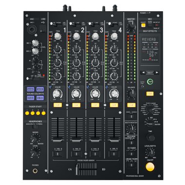 DJ Mixer siyah