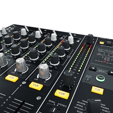 DJ Mixer aydınlatılmış