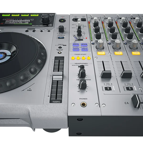 Dj set controls gray — Stock Photo, Image