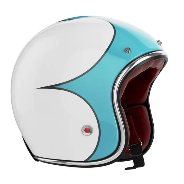 Motocyklová helma modrá — Stock fotografie